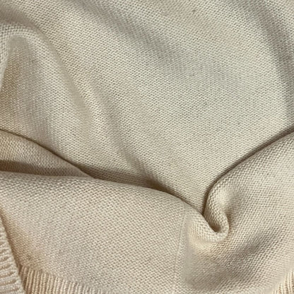 Chanel Neck Cashmere Knit Sweater 34 Ivory — view 8