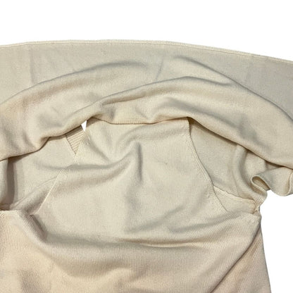 Chanel Neck Cashmere Knit Sweater 34 Ivory — view 3