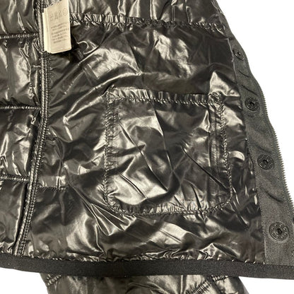 Chanel CC Logo Button Padded Jacket 36 Black — view 4