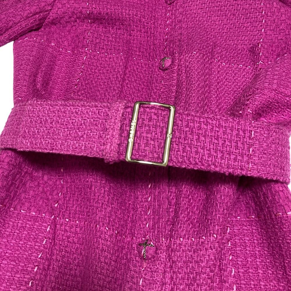 Chanel Stitch Coat Purple — view 9