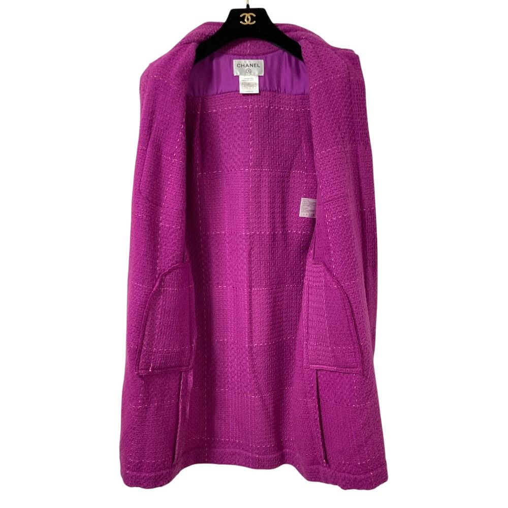 Chanel Stitch Coat Purple — view 4