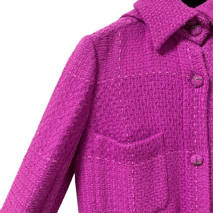 Chanel Stitch Coat Purple — view 7
