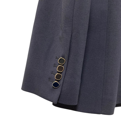 Max Mara Studio Mstriviera Riviera Viscose Jersey Jacket 42 Navy — view 6