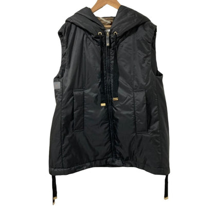 Max Mara the Cube Greengo Sleeveless Puffer Short Jacket 42 Black