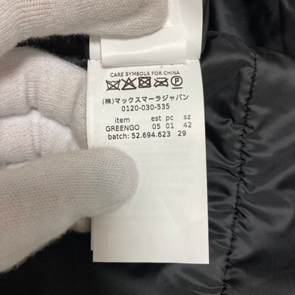 Max Mara the Cube Greengo Sleeveless Puffer Short Jacket 42 Black — view 9
