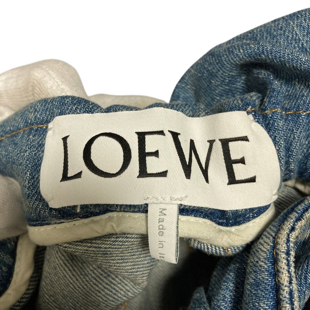 Loewe Flamenco Jeans Anagram Logo Denim Pants S Indigo — view 7