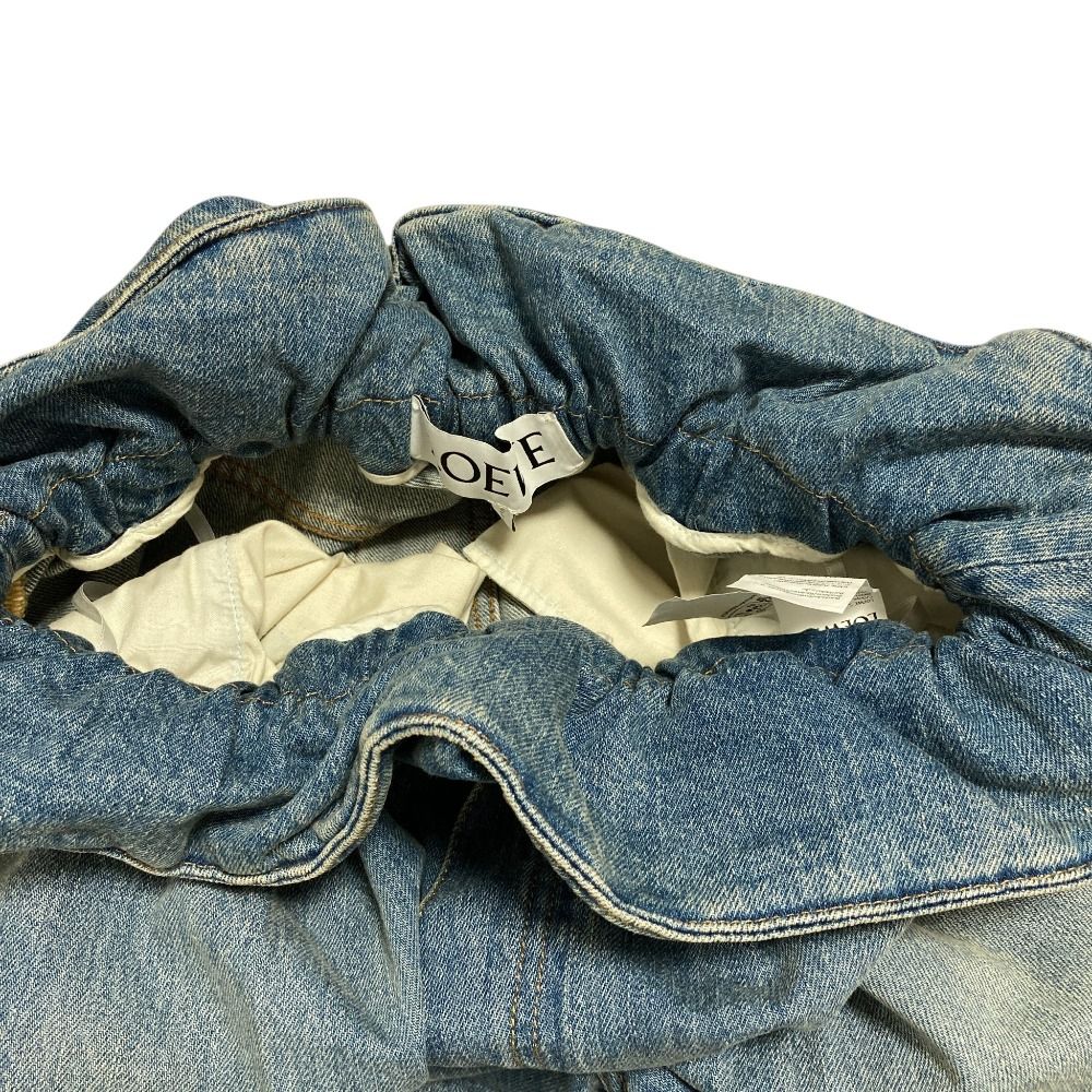 Loewe Flamenco Jeans Anagram Logo Denim Pants S Indigo — view 5