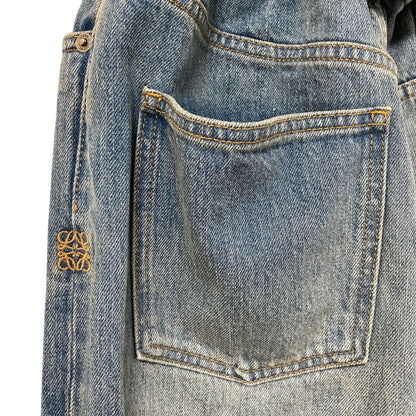 Loewe Flamenco Jeans Anagram Logo Denim Pants S Indigo — view 6