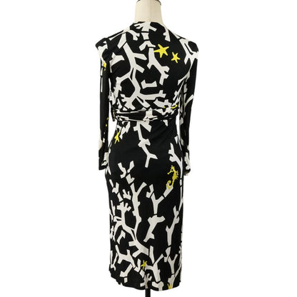 Gucci Bamboo Belt Wrap Dress Knee Length 36 Black — view 4
