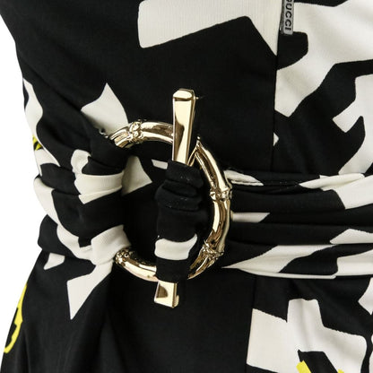 Gucci Bamboo Belt Wrap Dress Knee Length 36 Black — view 7