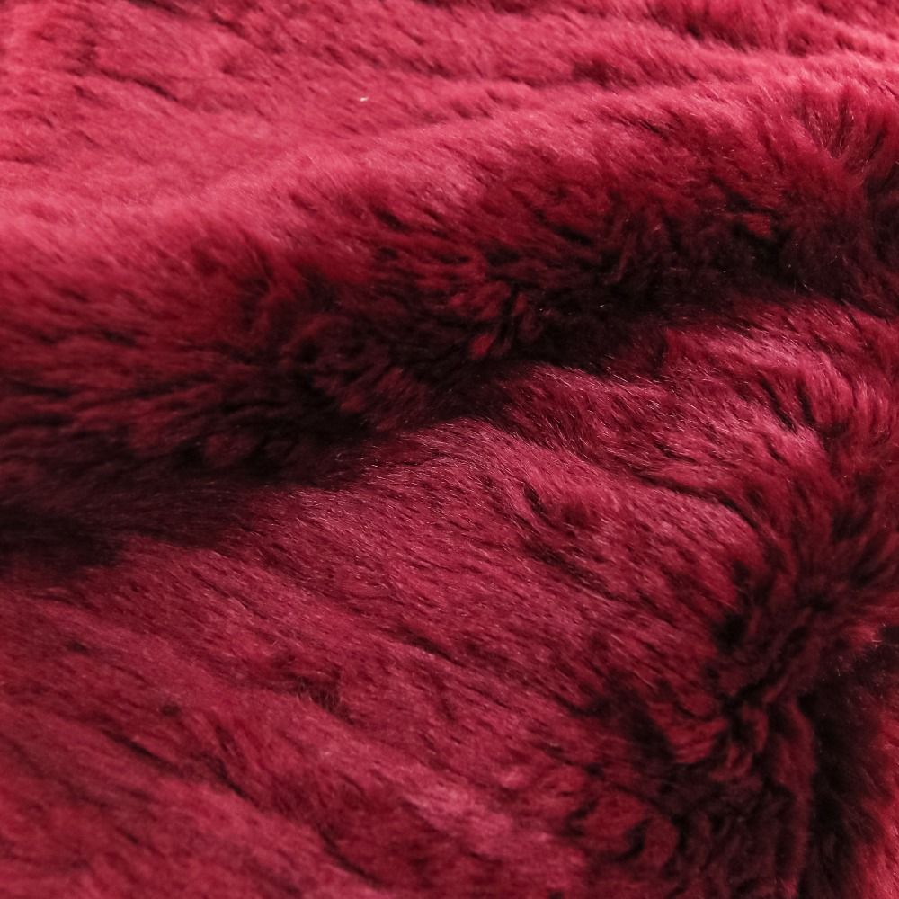 Prada Modacrylic Eco Fur Short Length Jacket 40 Bordeaux — view 8