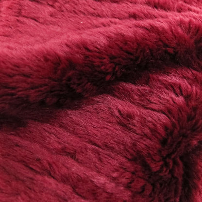 Prada Modacrylic Eco Fur Short Length Jacket 40 Bordeaux — view 8