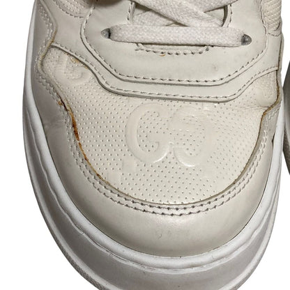 Gucci GG Leather Sneakers 6.5 White — view 4