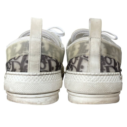 Dior Oblique Low Cut Sneakers 44 White Gray — view 8