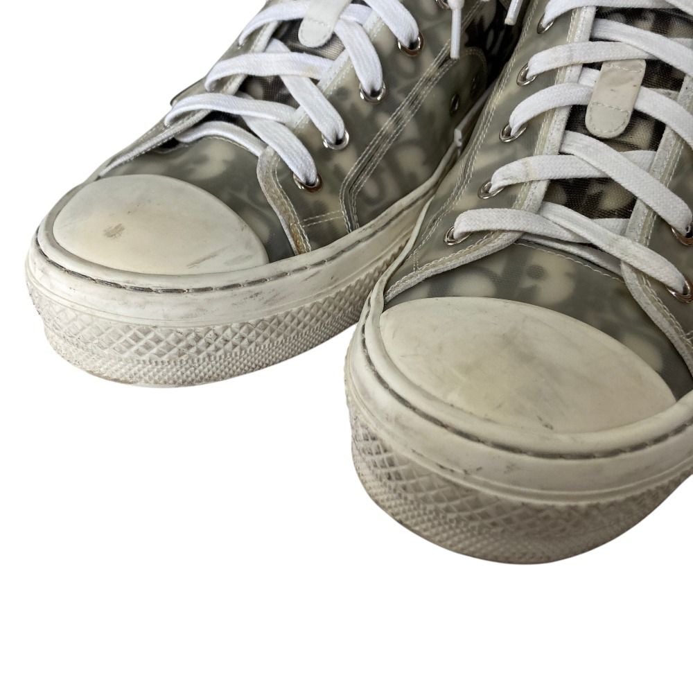 Dior Oblique Low Cut Sneakers 44 White Gray — view 2