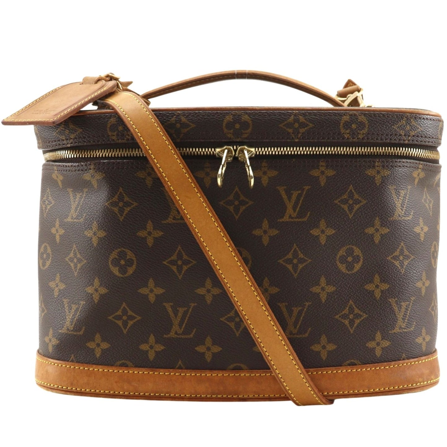 Louis Vuitton Nice 2-Way Shoulder Monogram Canvas Brown Vanity
