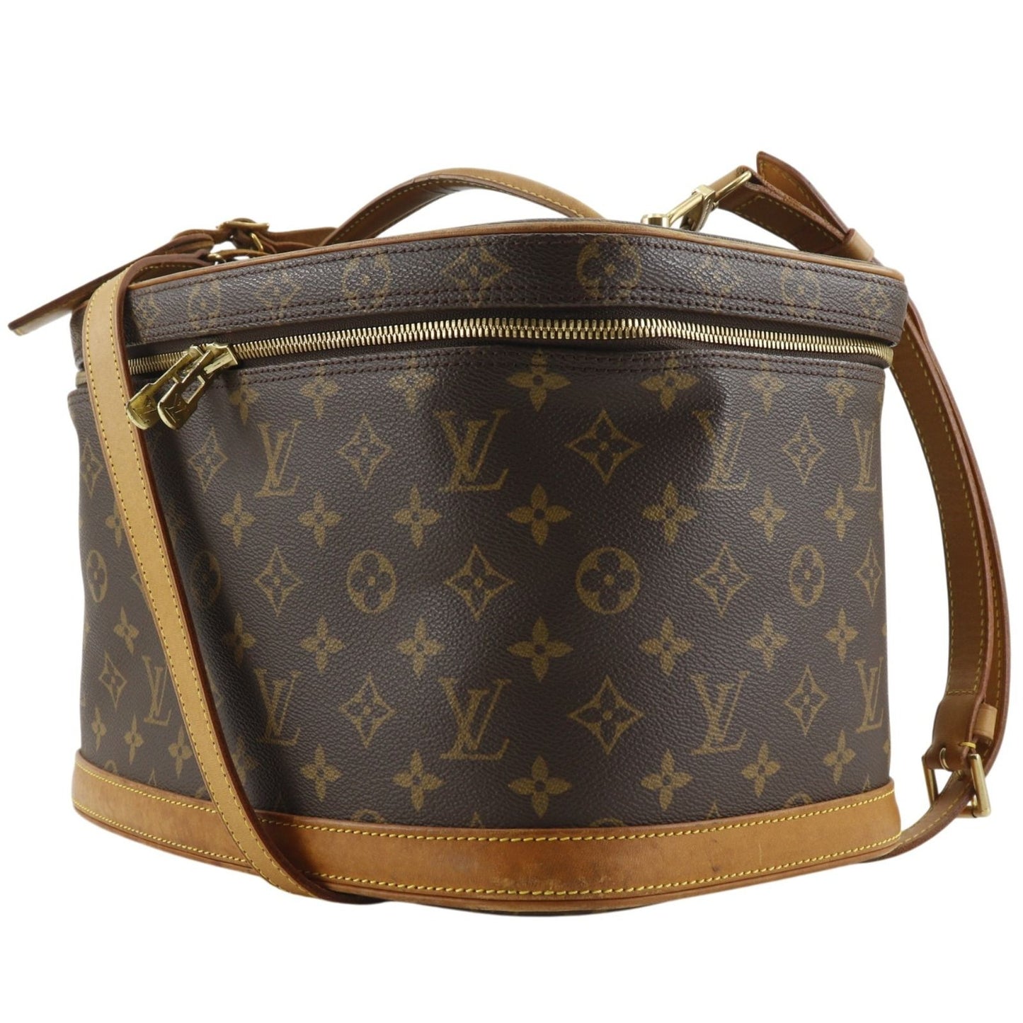 Louis Vuitton Nice 2-Way Shoulder Monogram Canvas Brown Vanity — view 2
