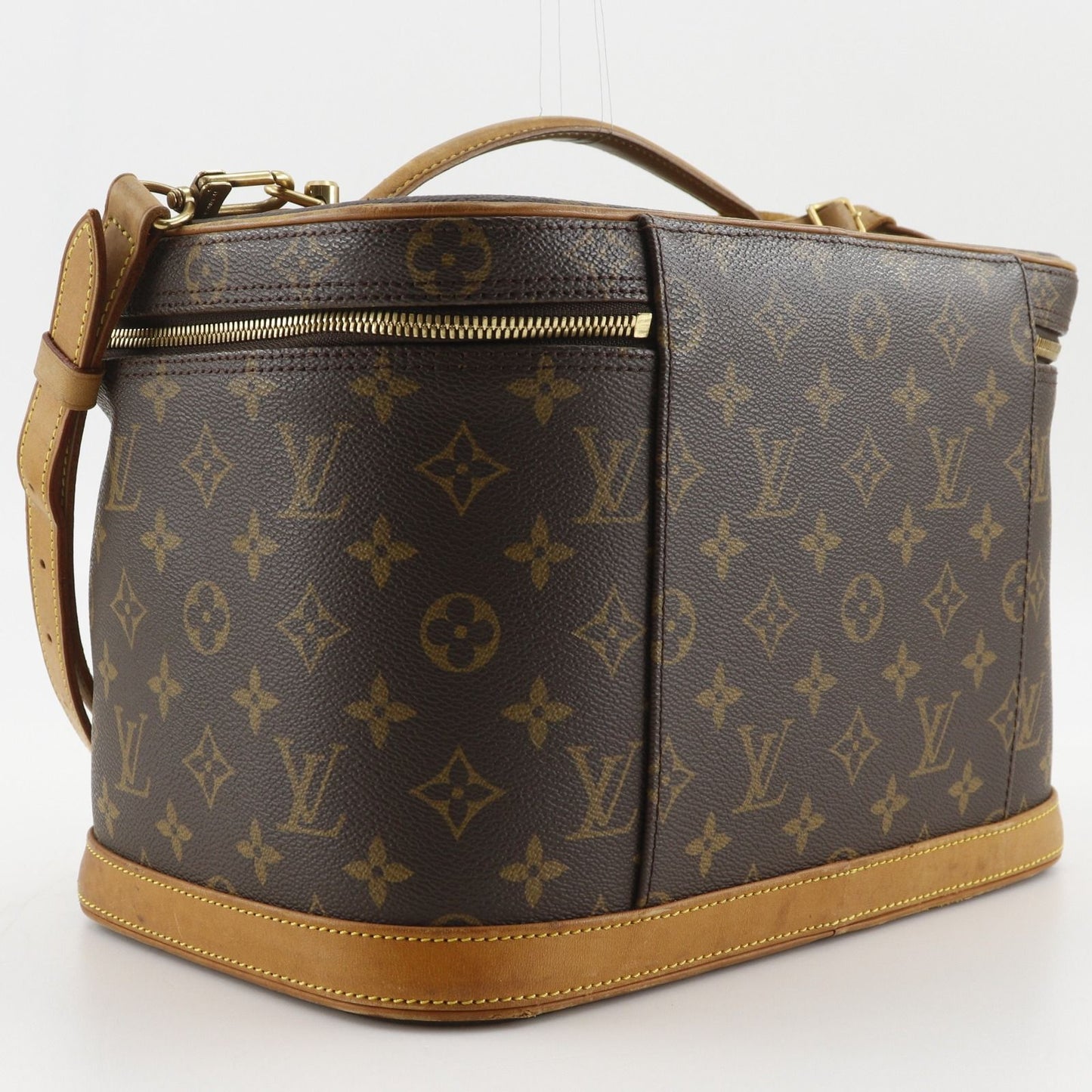 Louis Vuitton Nice 2-Way Shoulder Monogram Canvas Brown Vanity — view 3