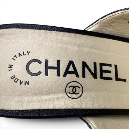 Chanel Tweed Pearl Sandal — view 9