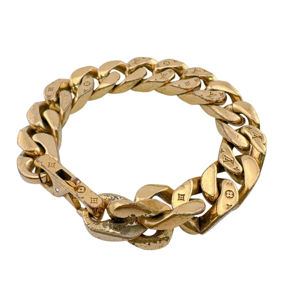 Louis Vuitton Bracelet Chain Links Monogram Bangle