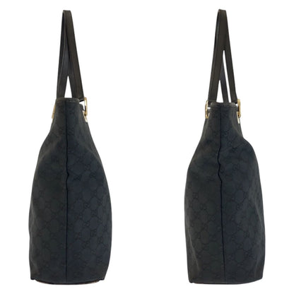 Gucci Black Gold GG Canvas Leather 002 Tote Shoulder — view 7