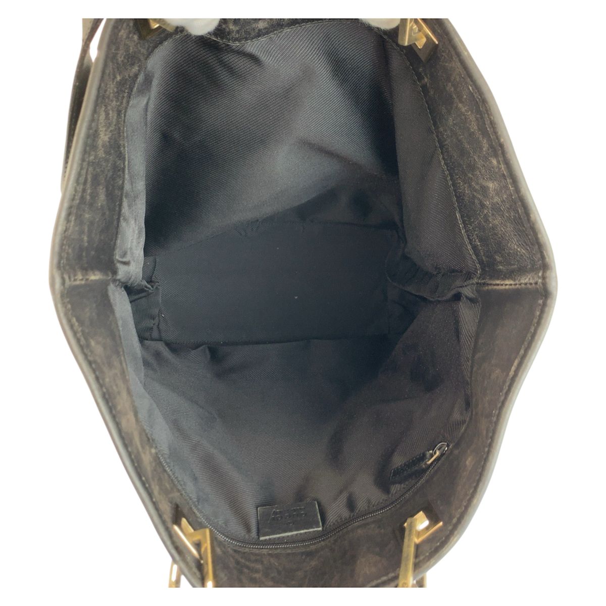 Gucci Black Gold GG Canvas Leather 002 Tote Shoulder — view 8