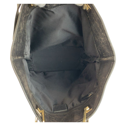 Gucci Black Gold GG Canvas Leather 002 Tote Shoulder — view 8