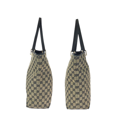 Gucci Beige Black Gold GG Canvas Leather 002 Tote Shoulder — view 8