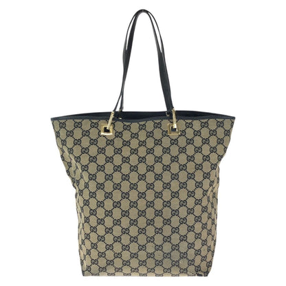 Gucci Beige Black Gold GG Canvas Leather 002 Tote Shoulder — view 2