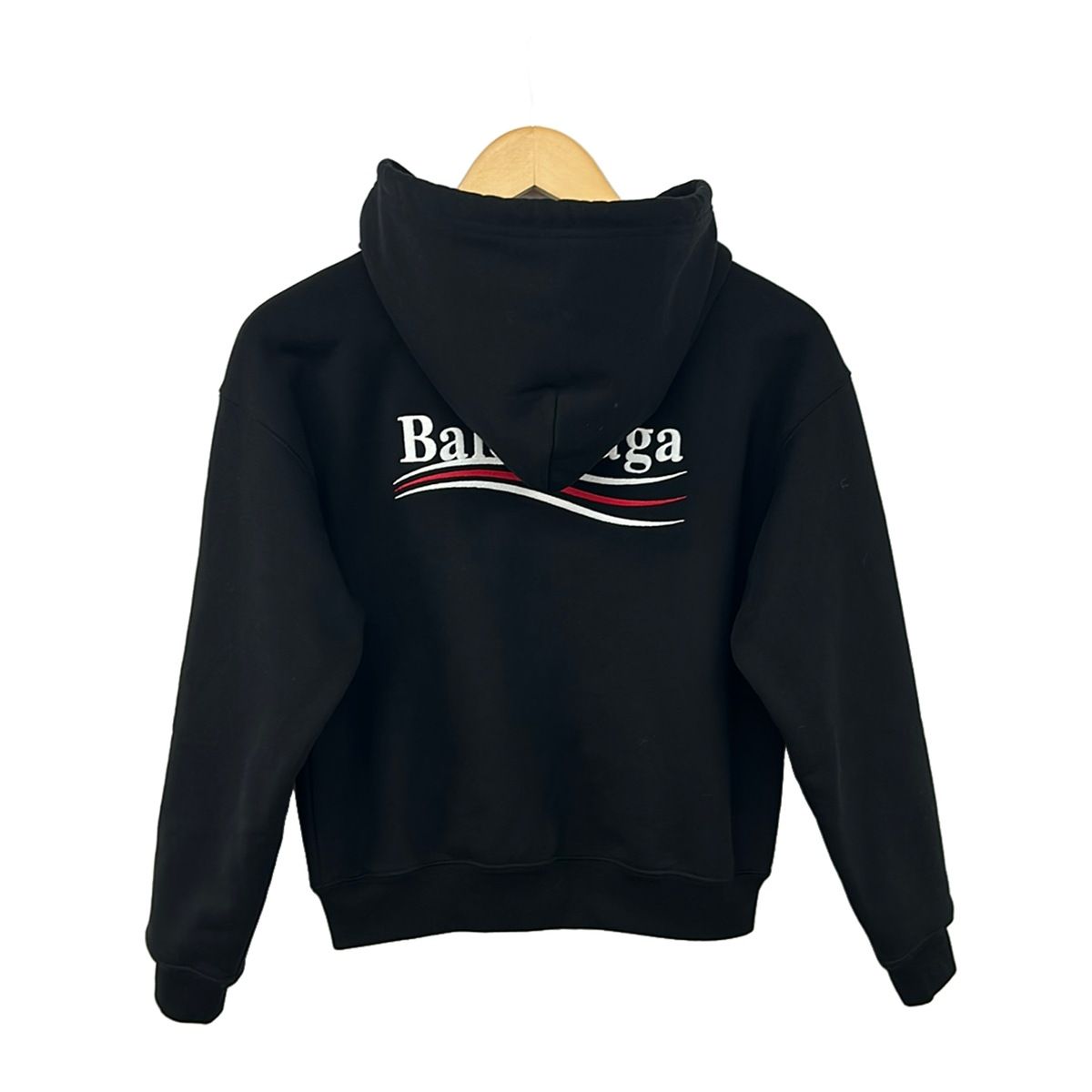 Balenciaga Hoodie S Black Long Sleeve Embroidery Zip — view 2