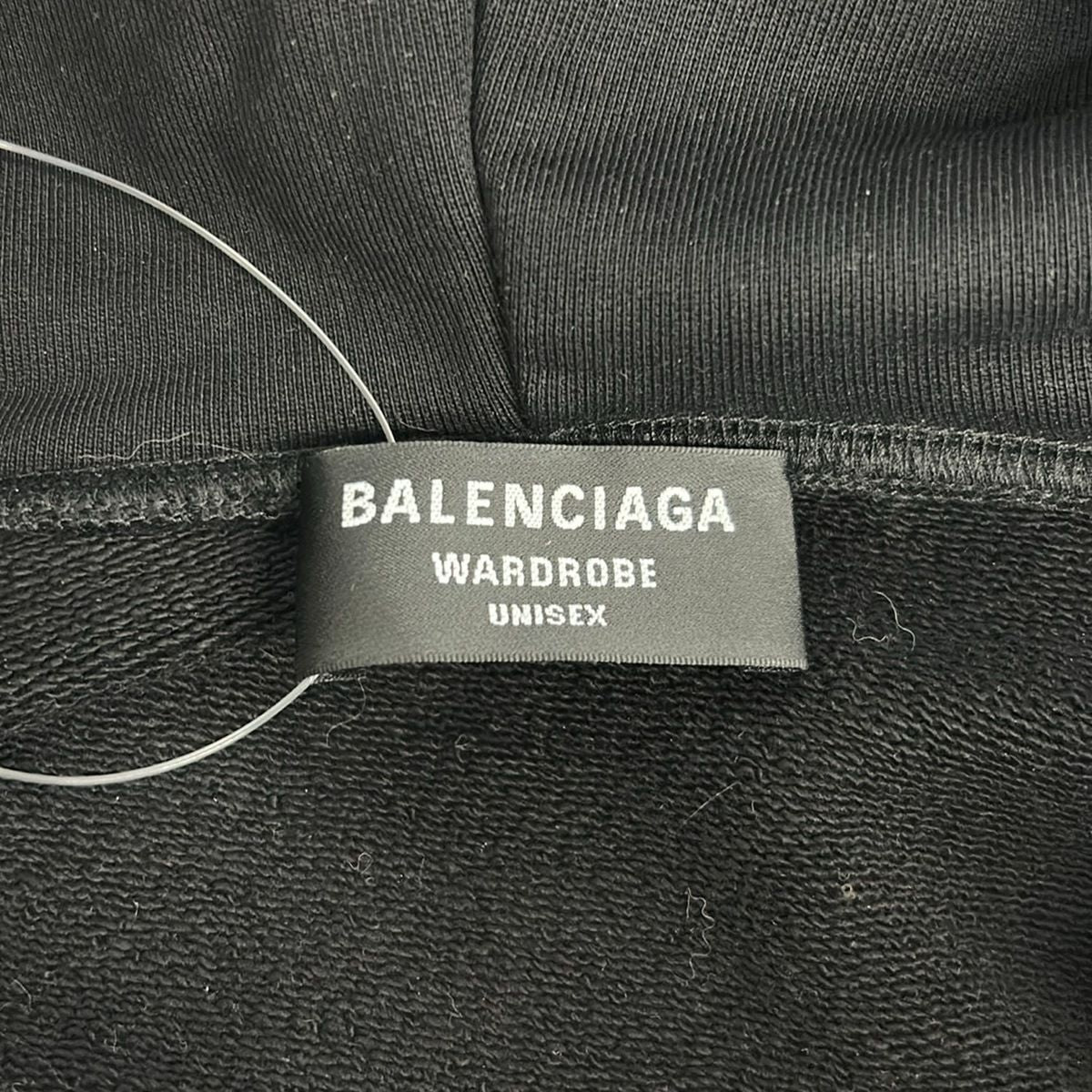 Balenciaga Hoodie S Black Long Sleeve Embroidery Zip — view 3