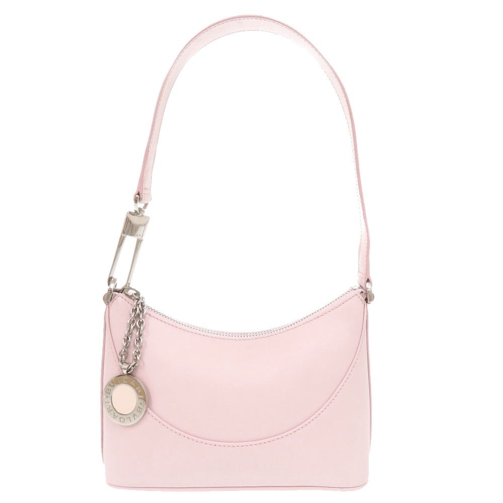 Bvlgari Logo Leather Pink Shoulder