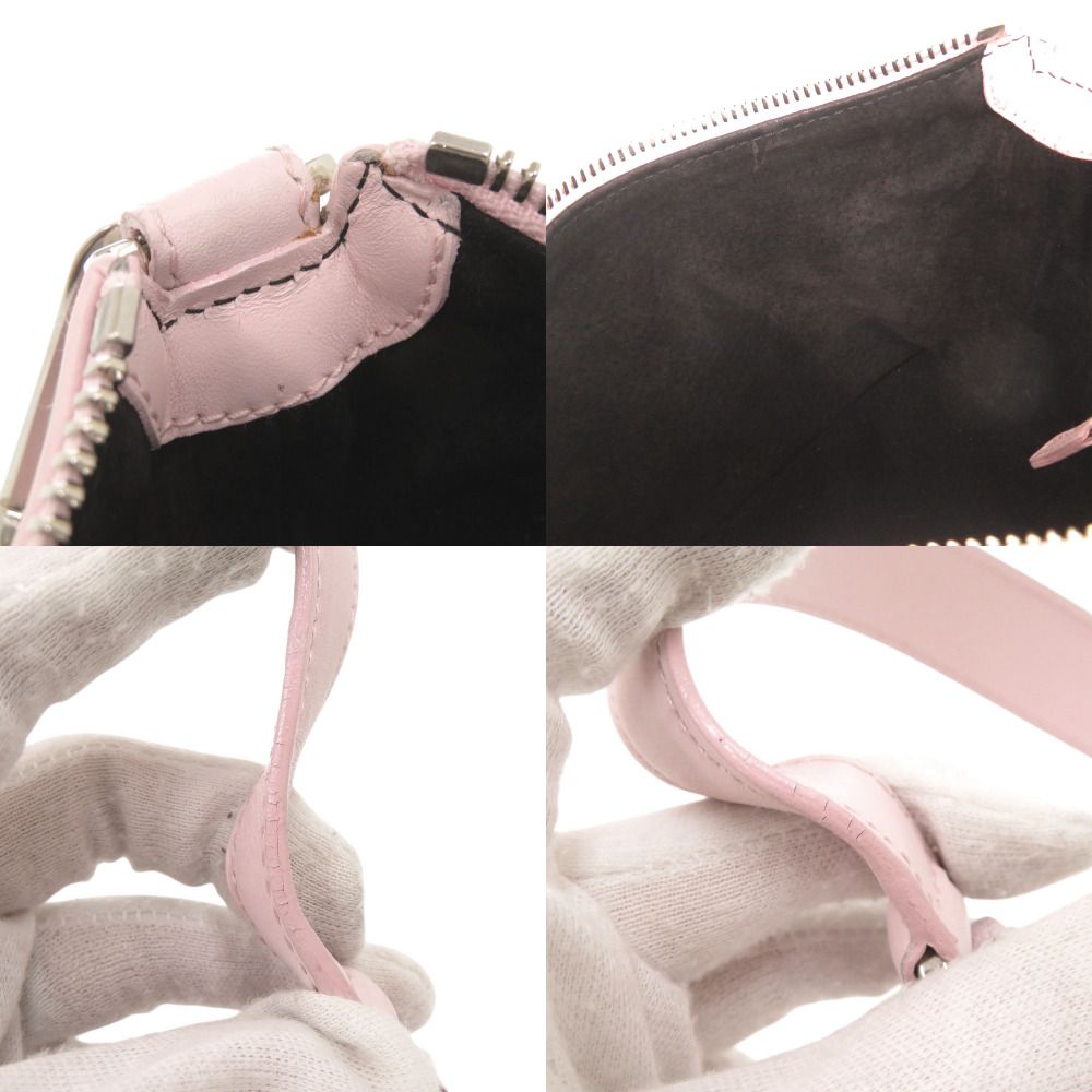 Bvlgari Logo Leather Pink Shoulder — view 8