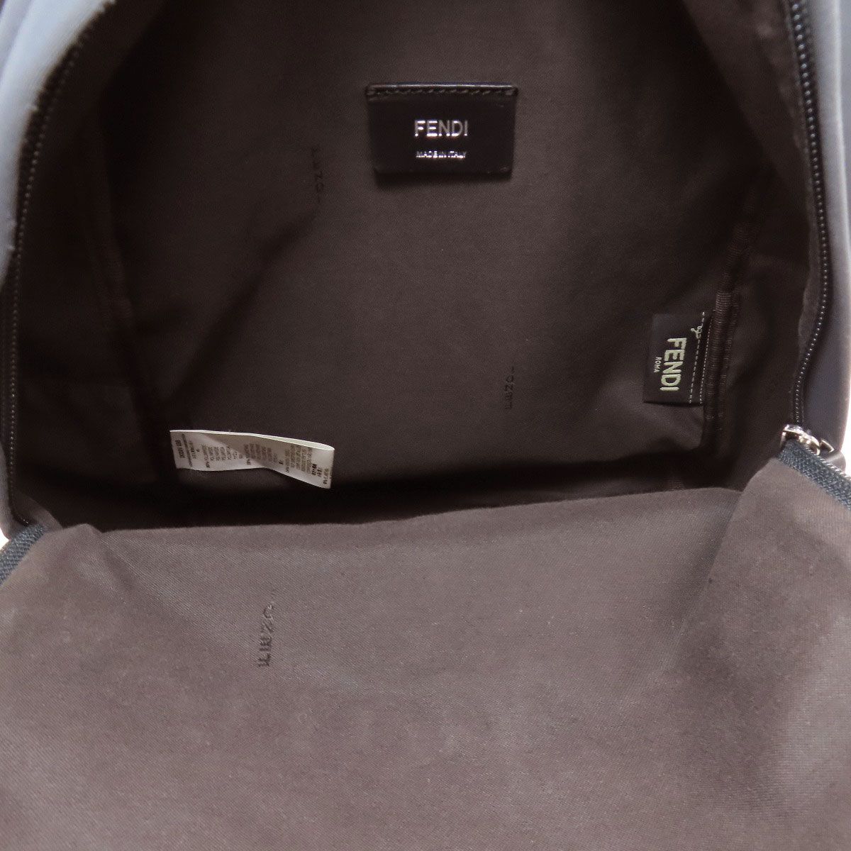 Fendi Logo Patch Backpack Nylon Polyurethane — view 5