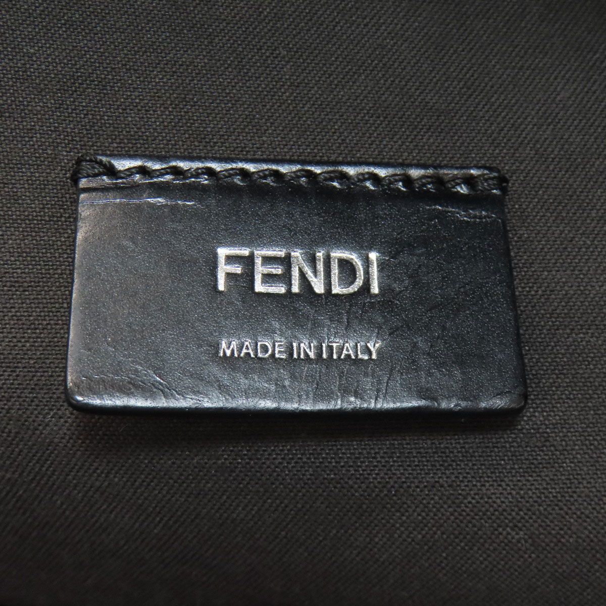 Fendi Logo Patch Backpack Nylon Polyurethane — view 6