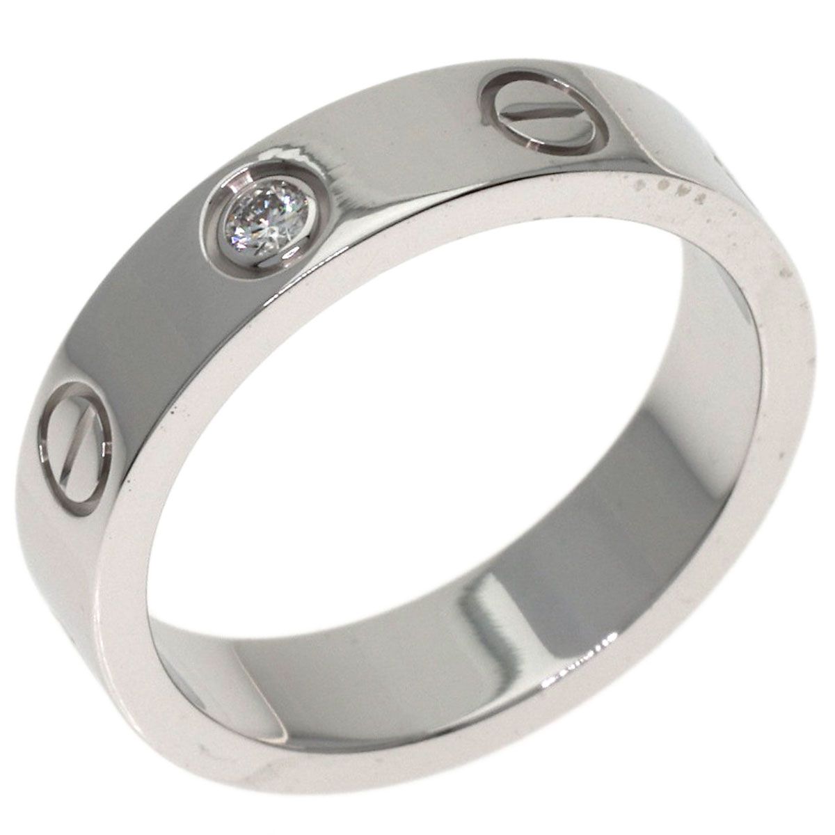 Cartier Mini Love Ring Diamond 46 18k White Gold — view 2