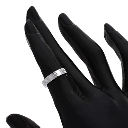 Cartier Mini Love Ring Diamond 46 18k White Gold — view 5