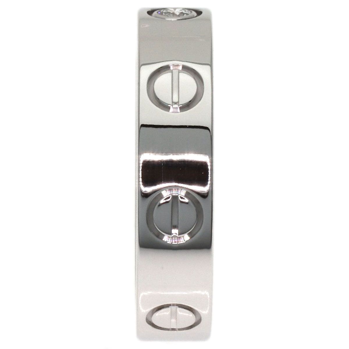 Cartier Mini Love Ring Diamond 46 18k White Gold — view 3