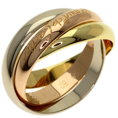 Cartier Trinity 52 Ring 18k Yellow Gold 18k White Pink — view 2