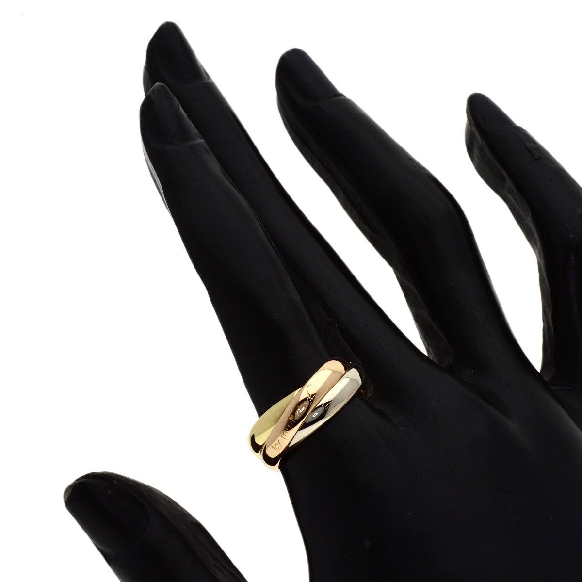 Cartier Trinity 52 Ring 18k Yellow Gold 18k White Pink — view 4