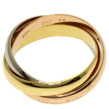 Cartier Trinity 52 Ring 18k Yellow Gold 18k White Pink — view 3