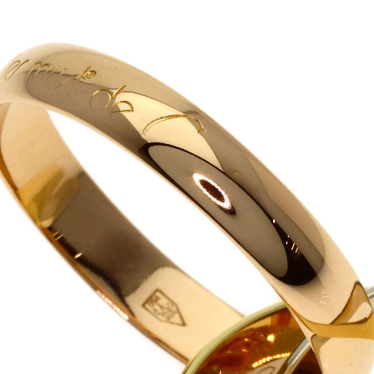 Cartier Trinity 52 Ring 18k Yellow Gold 18k White Pink — view 5