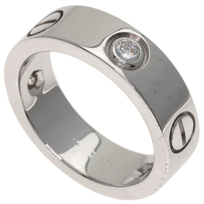 Cartier Love Ring Half Diamond 49 18k White Gold
