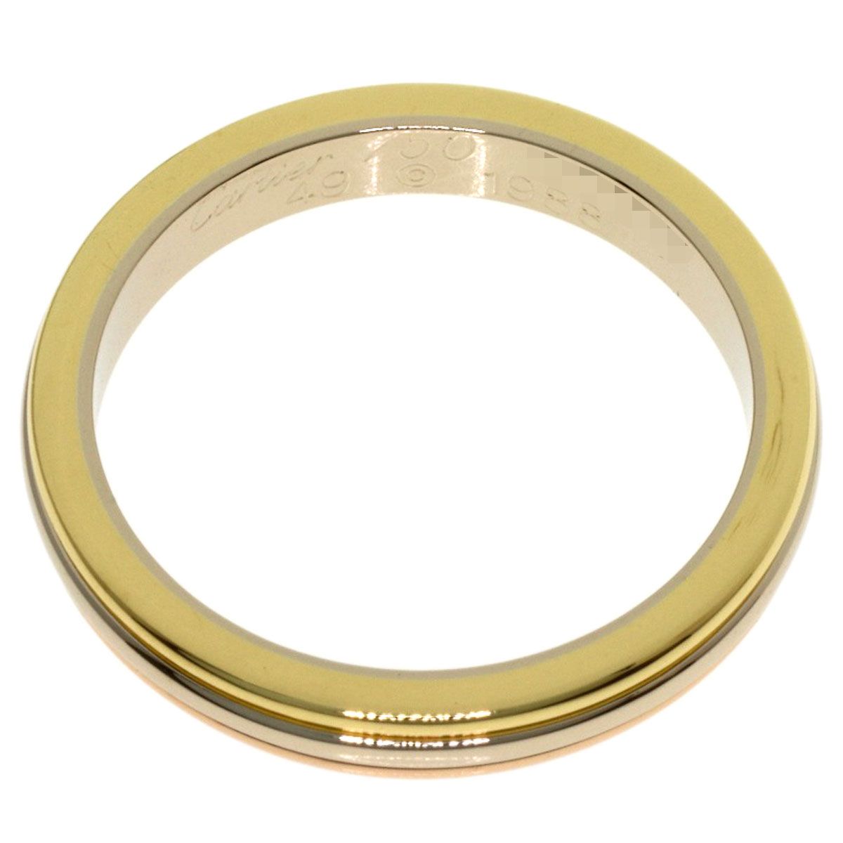 Cartier Trinity 49 Ring 18k Yellow Gold 18k White Pink — view 4
