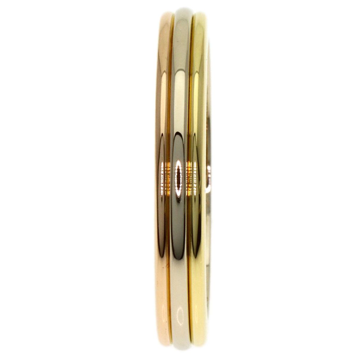 Cartier Trinity 49 Ring 18k Yellow Gold 18k White Pink — view 3