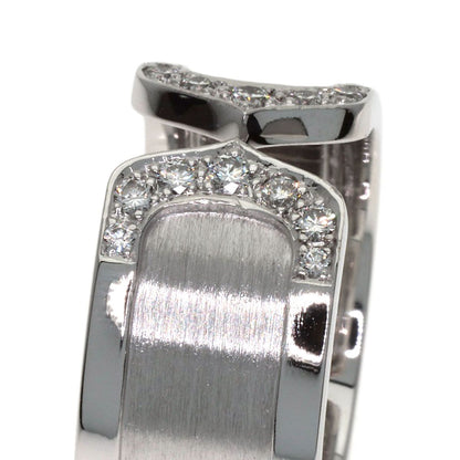 Cartier 2C Ring LM Diamond 52 18k White Gold — view 9