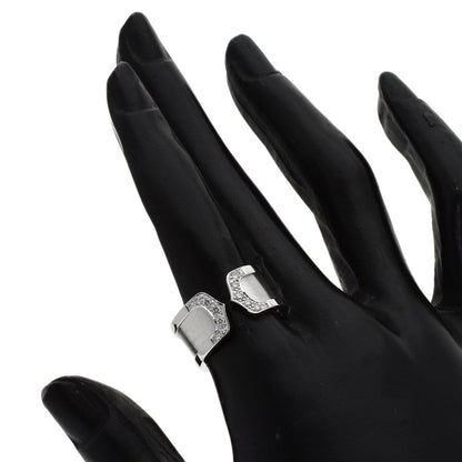 Cartier 2C Ring LM Diamond 52 18k White Gold — view 7
