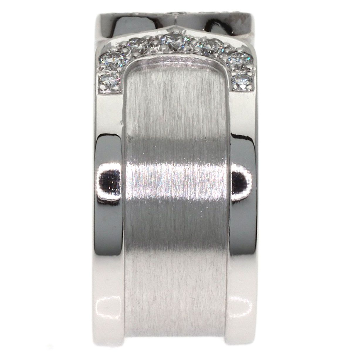 Cartier 2C Ring LM Diamond 52 18k White Gold — view 3
