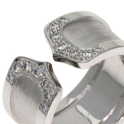 Cartier 2C Ring LM Diamond 52 18k White Gold — view 8