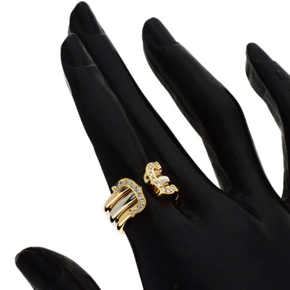 Cartier 2C Ring LM Diamond 49 18k Yellow Gold 18k White Pink — view 6